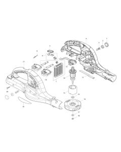 Complete Assembly for Makita DUB361 Blower