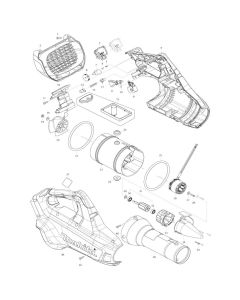 Complete Assembly for Makita DUB362 Blower