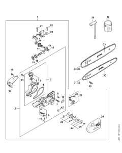 Gear Head Assembly for Stihl HTA 135 Pole Pruner