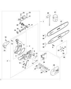 Gear Head Assembly for Stihl HTA 150 Pole Pruner