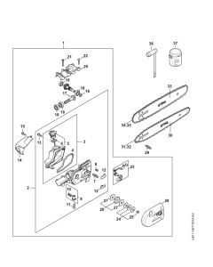 Gear Head Assembly for Stihl HTA 160 Pole Pruner