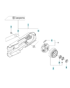 Belt Guard Assembly for Husqvarna K1270 I Disc Cutter