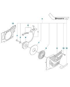 Starter Assembly for Husqvarna K1270 II Smartguard Disc Cutter