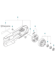 Clutch Assembly for Husqvarna K1270 II Smartguard Disc Cutter