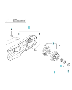 Belt Guard Assembly for Husqvarna K1270 Rail I Disc Cutter