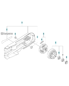 Belt Guard Assembly for Husqvarna K1270 Rail II Disc Cutter