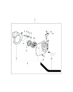 Starter Assembly for Husqvarna K950 Chain Concrete Cutter