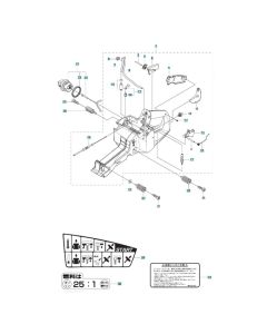 Fuel Tank Assembly for Husqvarna K970 Chain III (2-Bolt) Concrete Cutter