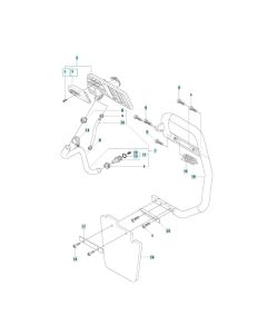 Handle Assembly for Husqvarna K970 Chain III (2-Bolt) Concrete Cutter