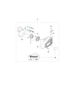 Starter Assembly for Husqvarna K970 Chain Concrete Cutter