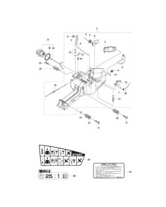 Fuel Tank Assembly for Husqvarna K970 Chain III Concrete Cutter