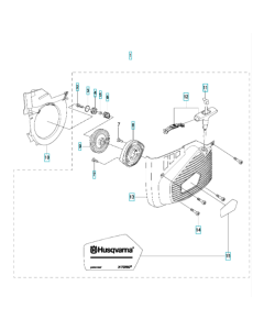 Starter Assembly for Husqvarna K970 III Disc Cutter