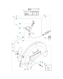 Water Hose Assembly for Husqvarna K970 III Disc Cutter