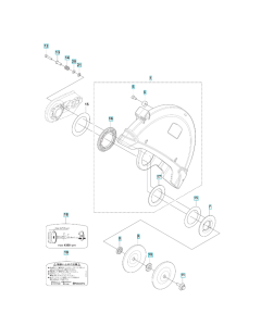 Blade Guard 16" Assembly for Husqvarna K970 III Disc Cutter