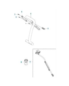 Handle Assembly for Husqvarna K970 Ring III Disc Cutter