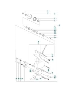 Level Assembly for Husqvarna K970 Ring III Disc Cutter