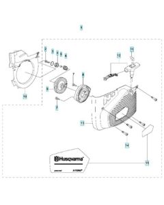 Starter Assembly for Husqvarna K970 Ring III Disc Cutter