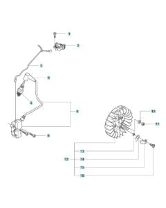 Ignition Assembly for Husqvarna K970 SmartGuard Disc Cutter