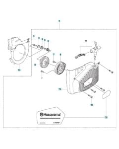 Starter Assembly for Husqvarna K970 SmartGuard Disc Cutter