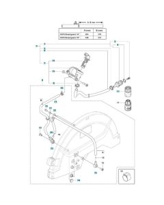 Water Hose Assembly for Husqvarna K970 SmartGuard Disc Cutter