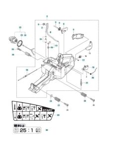 Fuel Tank Assembly for Husqvarna K970 SmartGuard Disc Cutter