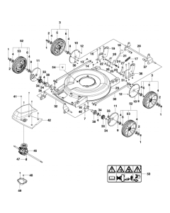 Cutting Deck Assembly for Husqvarna LB 553Se Consumer Lawn Mower