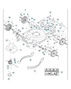 Chassis Assembly for Husqvarna LB 553SQe Consumer Lawn Mower