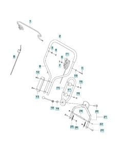 Handle Assembly for Husqvarna LB 553SQe Consumer Lawn Mower