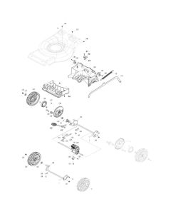 Wheel Assembly for Makita LM001G Mower