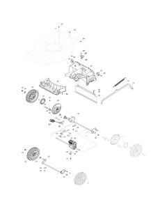 Wheel Assembly for Makita LM002G Mower