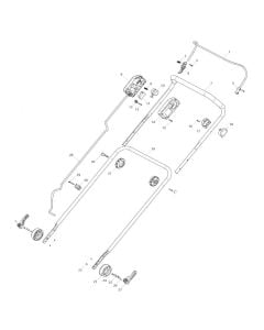 Handle Assembly for Makita LM004G Mower