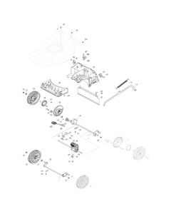 Wheel Assembly for Makita LM004J Mower