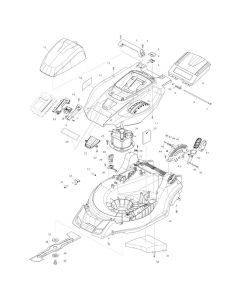 Deck Assembly for Makita LM430D Mower