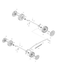 Wheel Assembly for Makita LM430D Mower