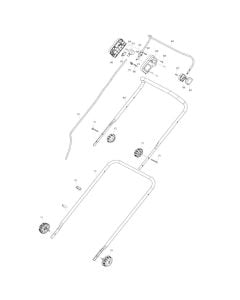 Handle Assembly for Makita LM430D Mower