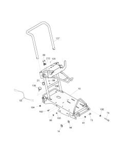 Guide Handle Assembly for Wacker MFS12 Floor Saw