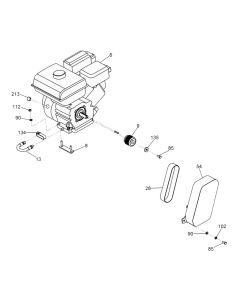 Drive Assembly for Wacker MFS12 Floor Saw