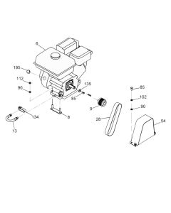 Drive Assembly for Wacker MFS14 Floor Saw