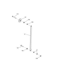 Wheel Guide Assembly for Wacker MFS14 Floor Saw