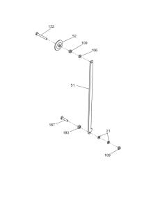 Wheel Guide Assembly for Wacker MFSX14 Floor Saw