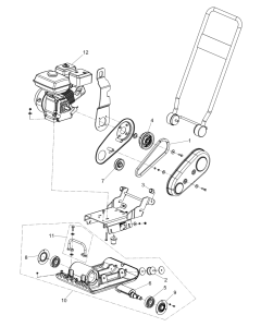 Main Assembly for Wacker MP12 Forward Plate Compactor