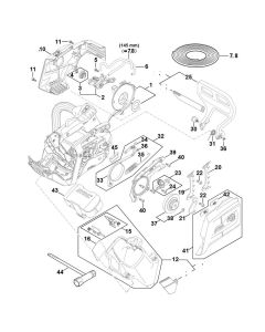 Shroud, Fan Housing, Chain Brake Assembly for Stihl MSA 220 TC-O Chainsaw