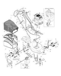 Complete Product Assembly for Flymo Q5051SDW Mowers