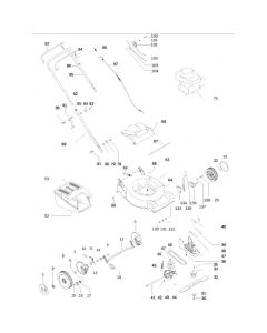 Complete Product Assembly for Flymo QUICKSILVER 4546SDH Mowers