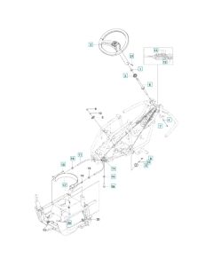 Steering Assembly for Husqvarna R 112iC Ride-On Mower