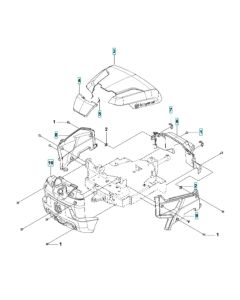 Cover Assembly for Husqvarna R 112iC Ride-On Mower