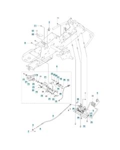 Pedal Assembly for Husqvarna R 200iX Ride-On Mower