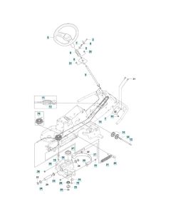 Steering Assembly for Husqvarna R 200iX Ride-On Mower