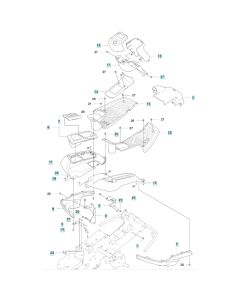 Cover Assembly -1 for Husqvarna R 200iX Ride-On Mower