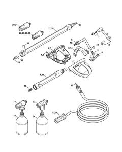 Spray Gun Assembly for Stihl RE 109 Pressure Washer